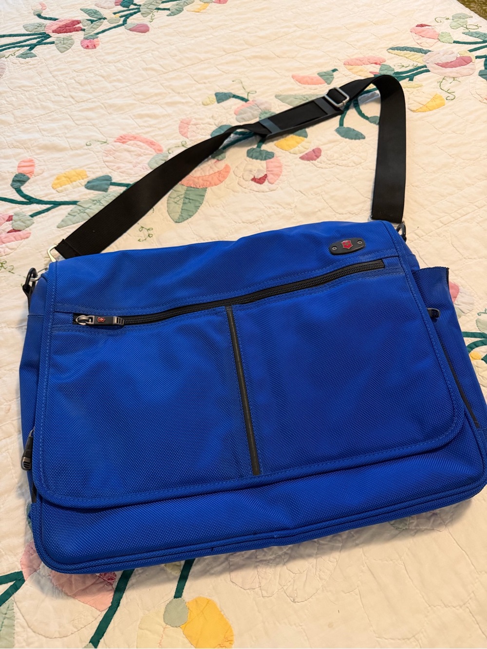 Royal Blue Laptop Bag - Adjustable Shoulder Strap